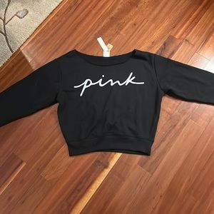 Victoria’s Secret PINK Fleece Cropped Sweatshirt